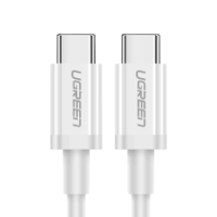 UGREEN Type C Male to Type C Male 2.0 Data Cable White 1M